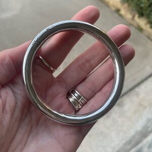Silver Bangle Bracelet Texaco Mexico 925